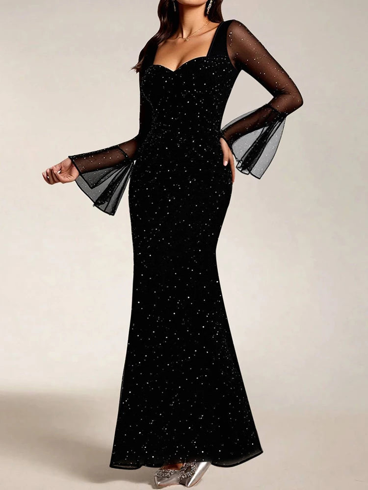 שמלת נוכחות- מקסי