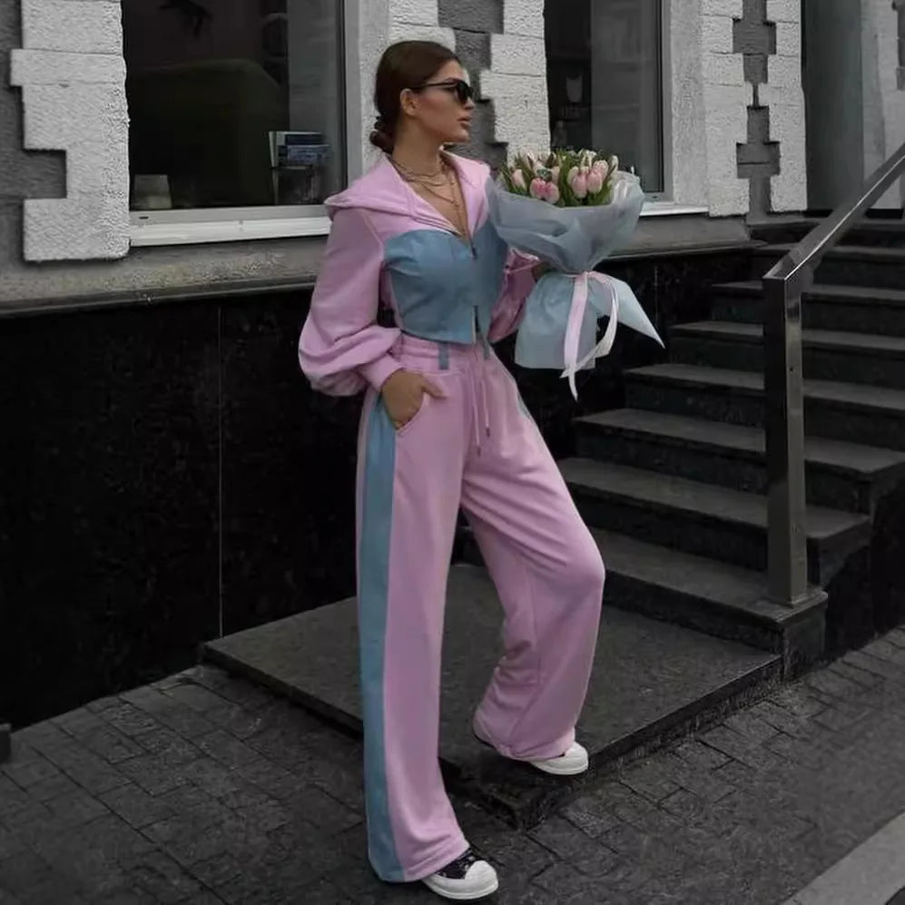 חליפת טרנינג בשילוב ג׳ינס- תמר