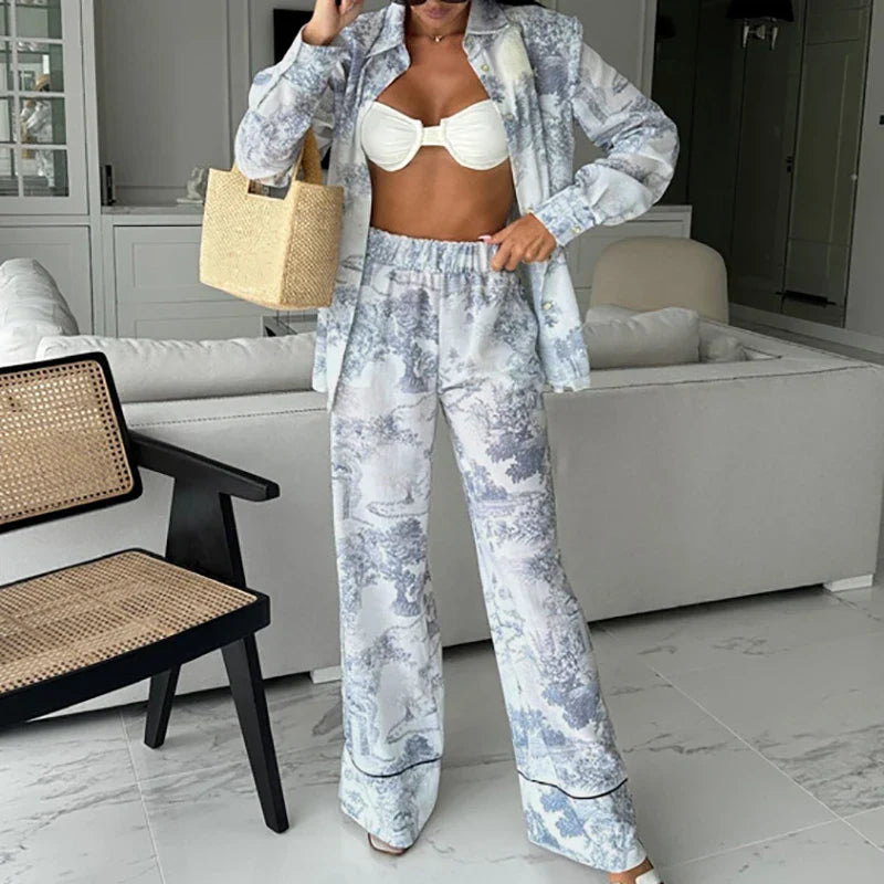 חליפת סטייל מכופתרת- גריס