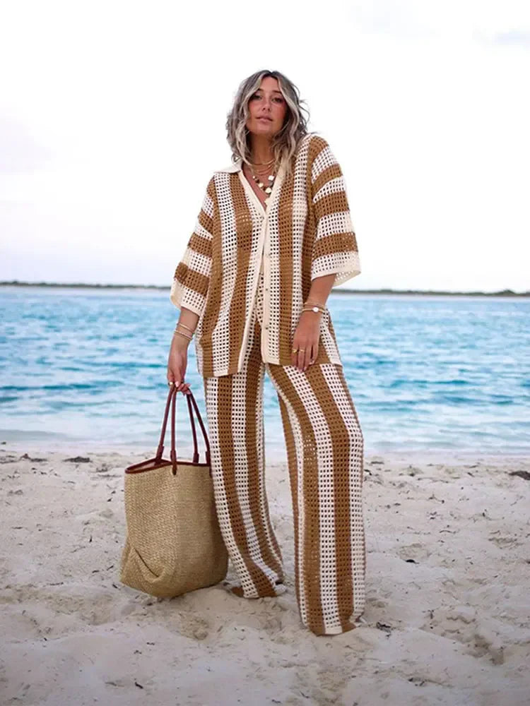 חליפת חוף סרוגה- מקסיקו