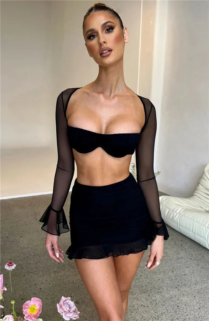 חליפת מיני שיפון- מילאן