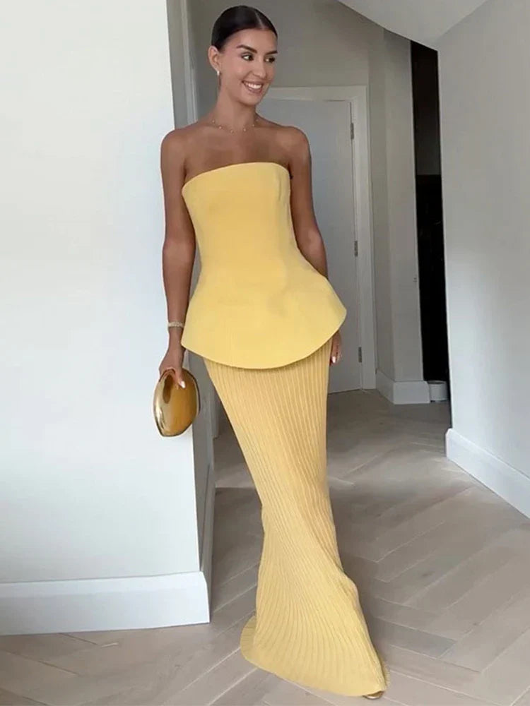 חליפת ערב סטרפלס- היילי