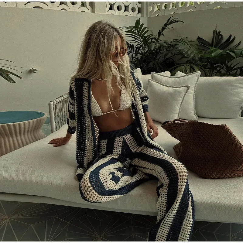 חליפת חוף סרוגה- מקסיקו