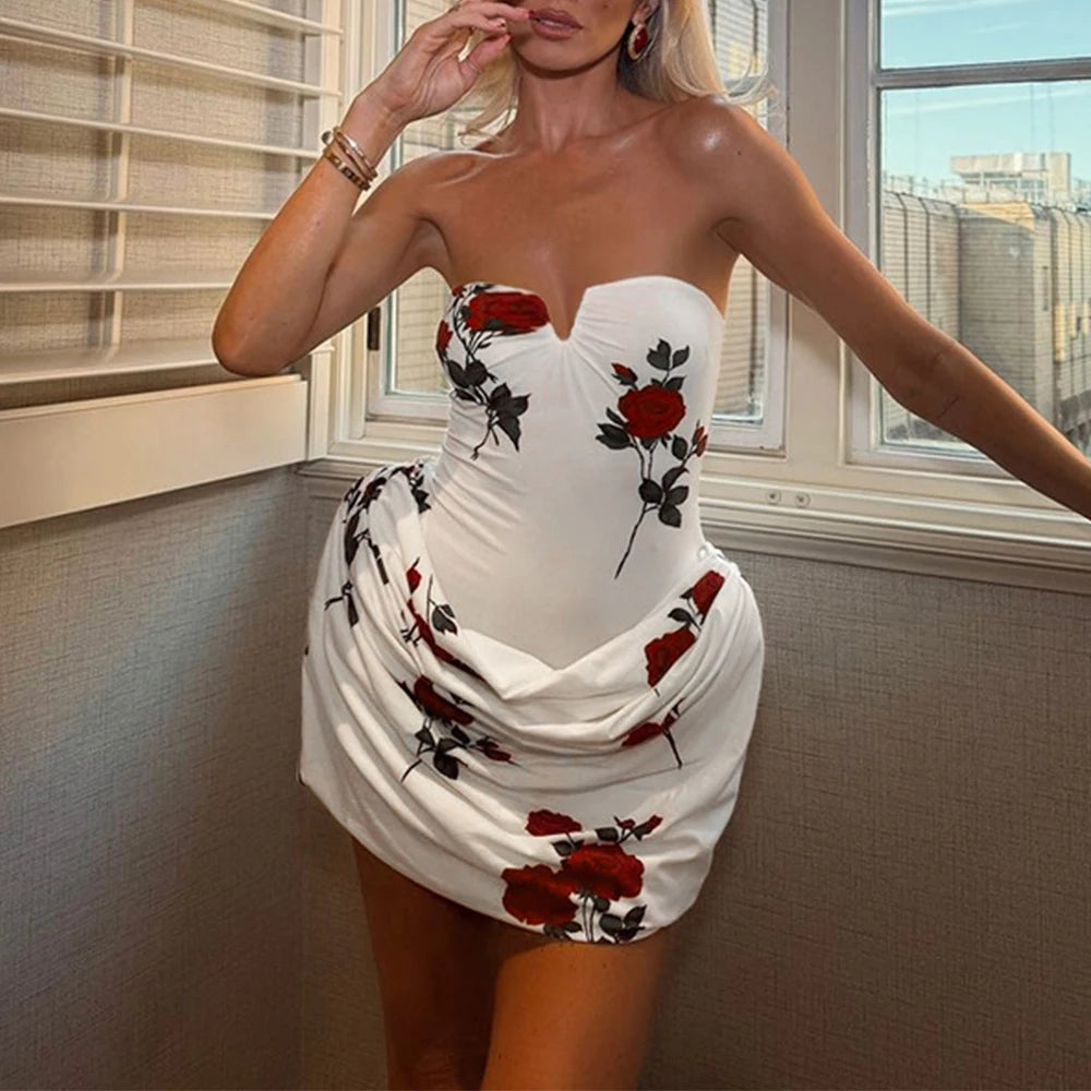 שמלה פרחונית למסיבות- אוקטביה