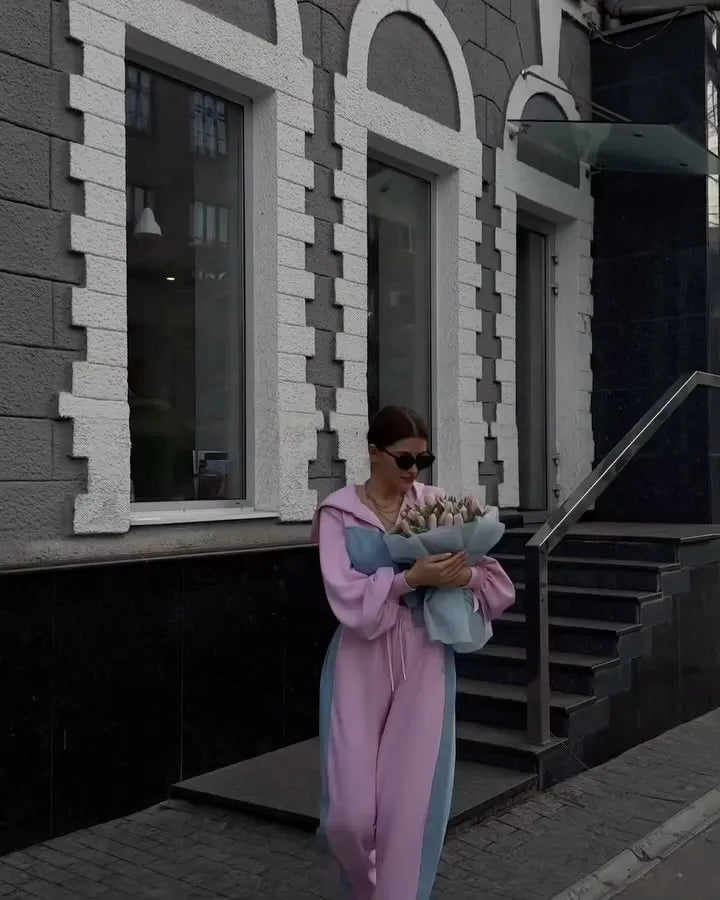 חליפת טרנינג בשילוב ג׳ינס- תמר