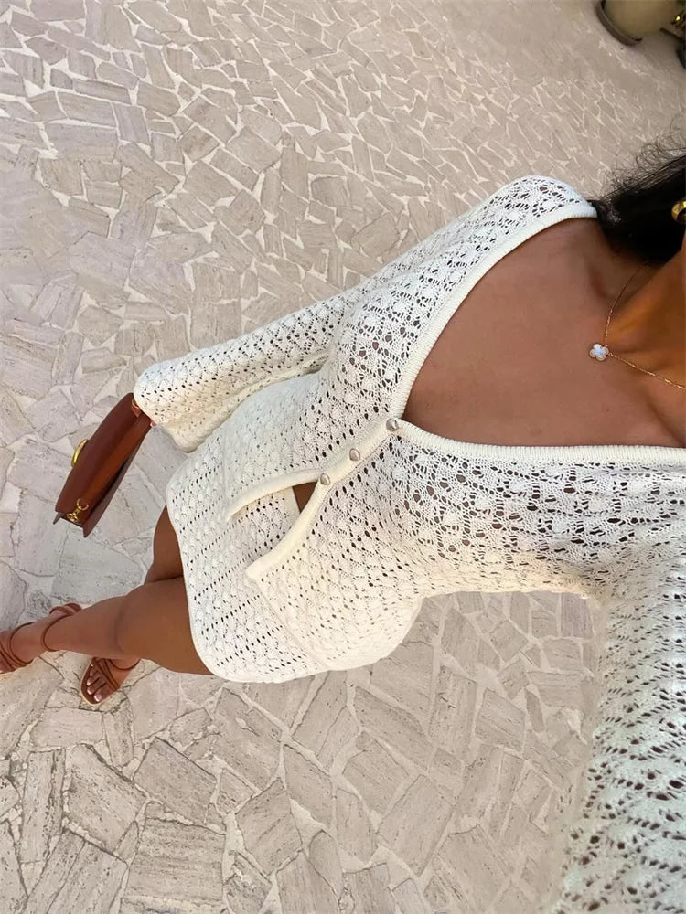 שמלת חוף מיני אלגנטית- לי