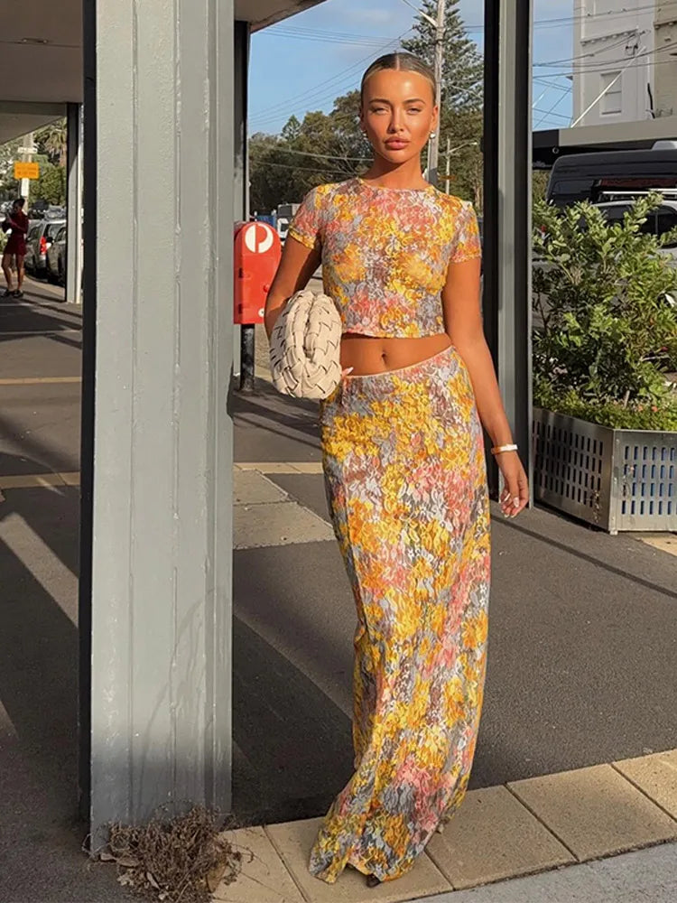 חליפת קיץ פרחונית- עדן