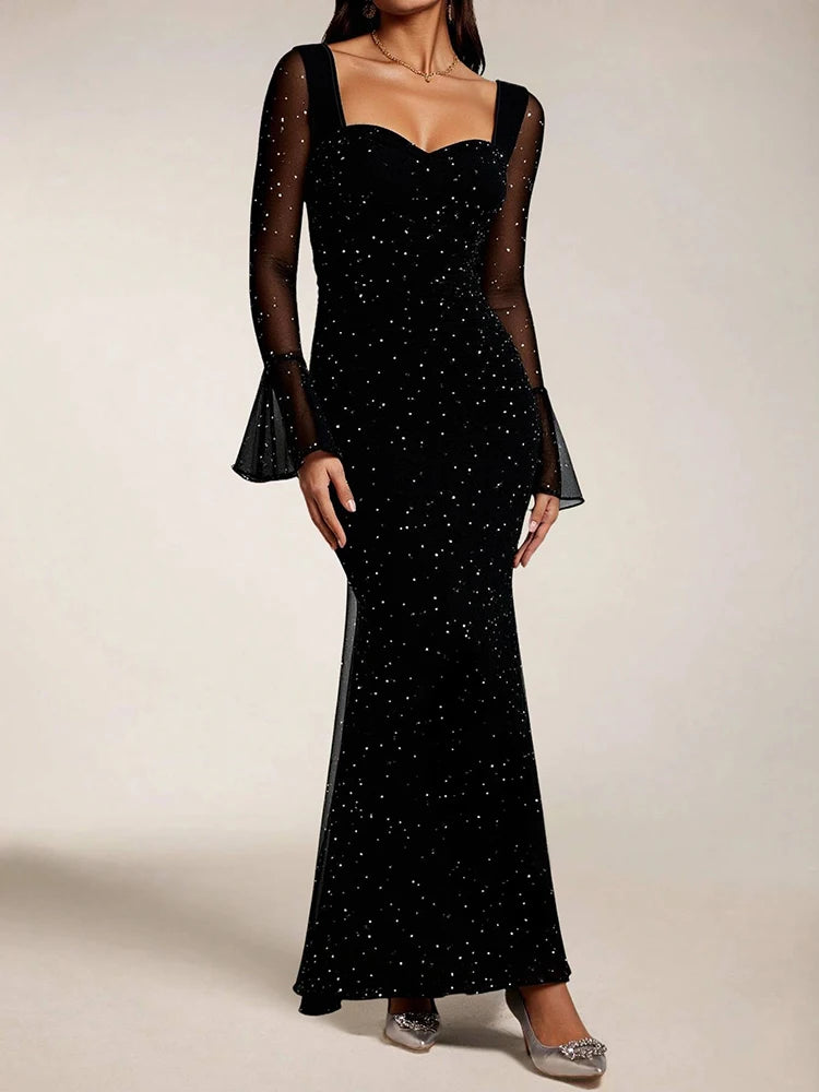 שמלת נוכחות- מקסי