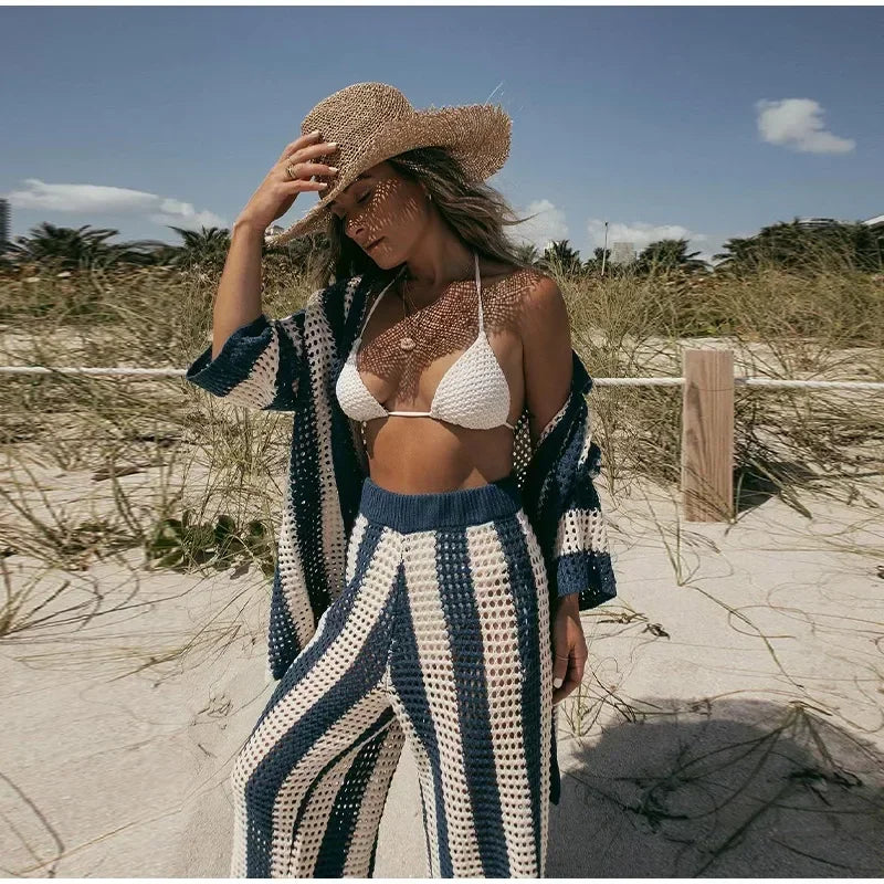 חליפת חוף סרוגה- מקסיקו