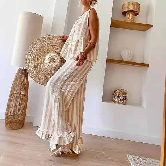 חליפת פסים קזו׳אל- קנדל