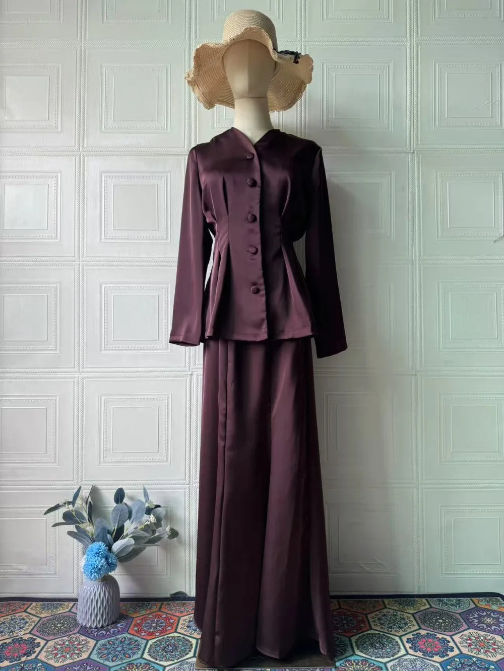 שמלה עם שתי חלקים- פנינה