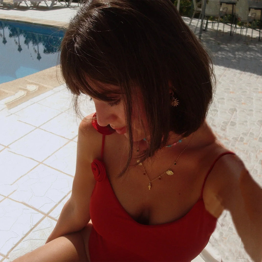 בגד ים שלם וחצאית תואמת- קאפרי