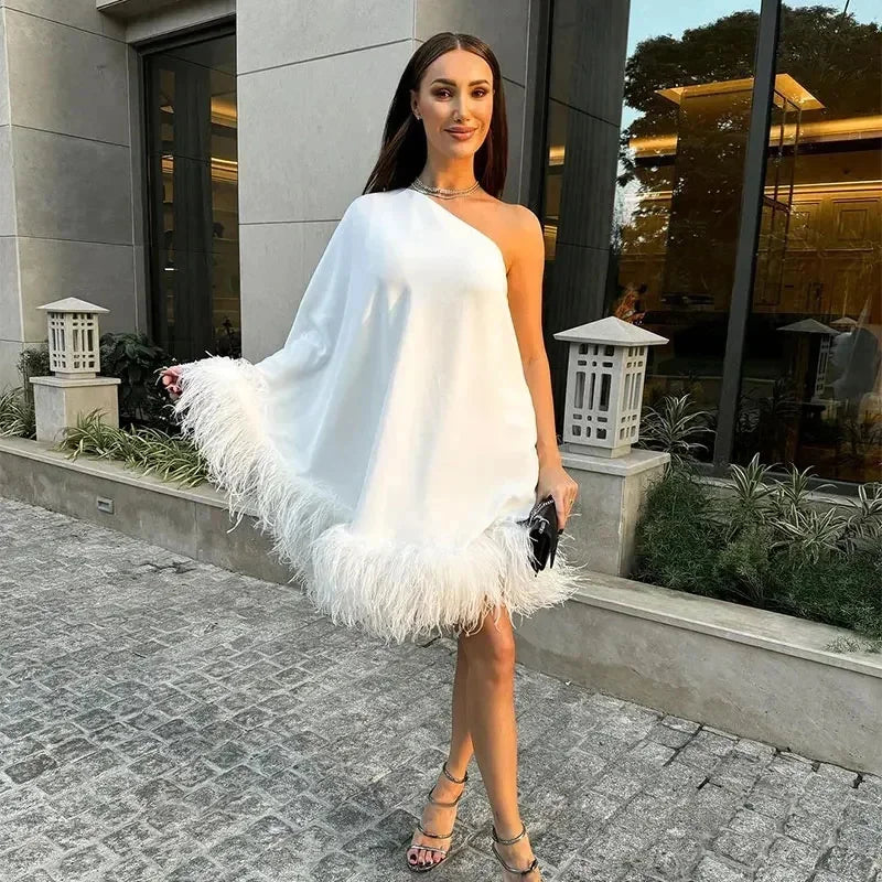 שמלת מיני חצי כתף- טיילור