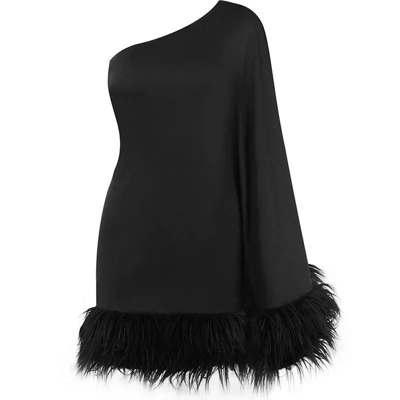 שמלת מיני חצי כתף- טיילור