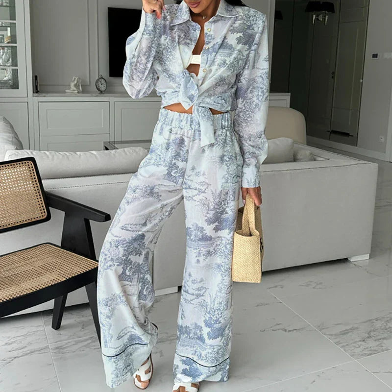 חליפת סטייל מכופתרת- גריס