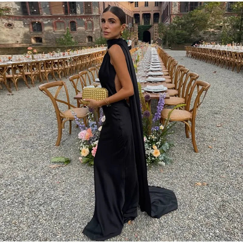 שמלת מקסי סאטן- ליהי