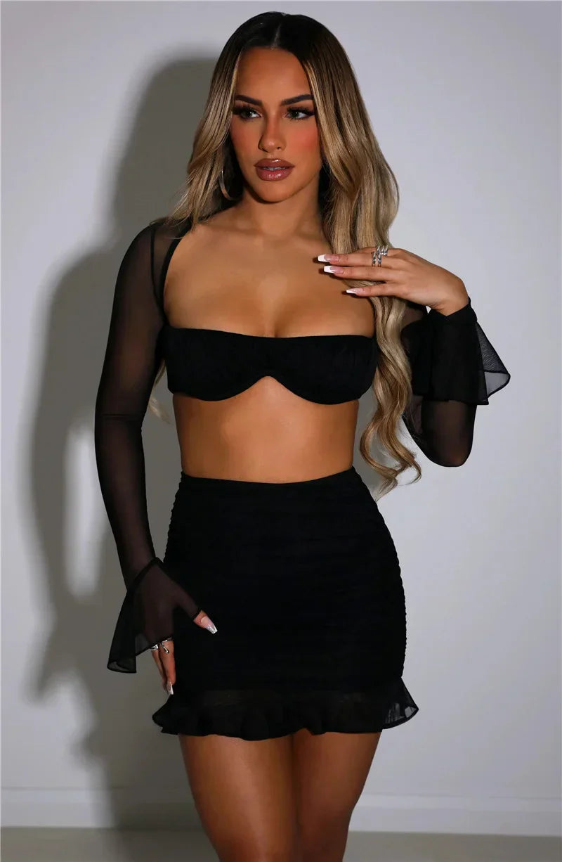 חליפת מיני שיפון- מילאן