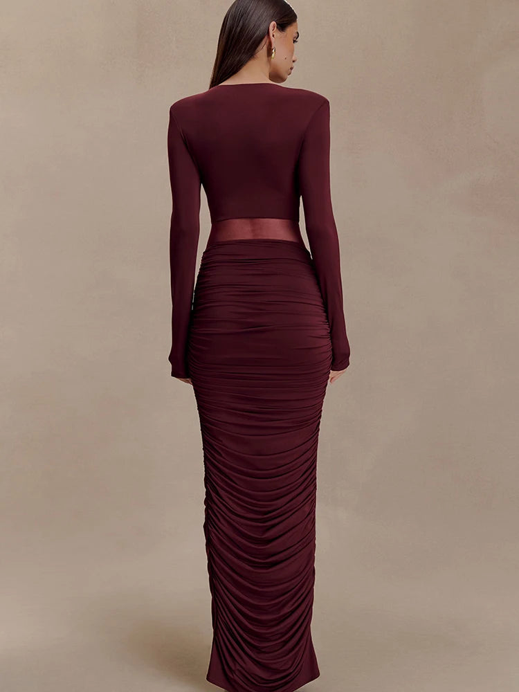 שמלת מקסי מחמיאה- לירון