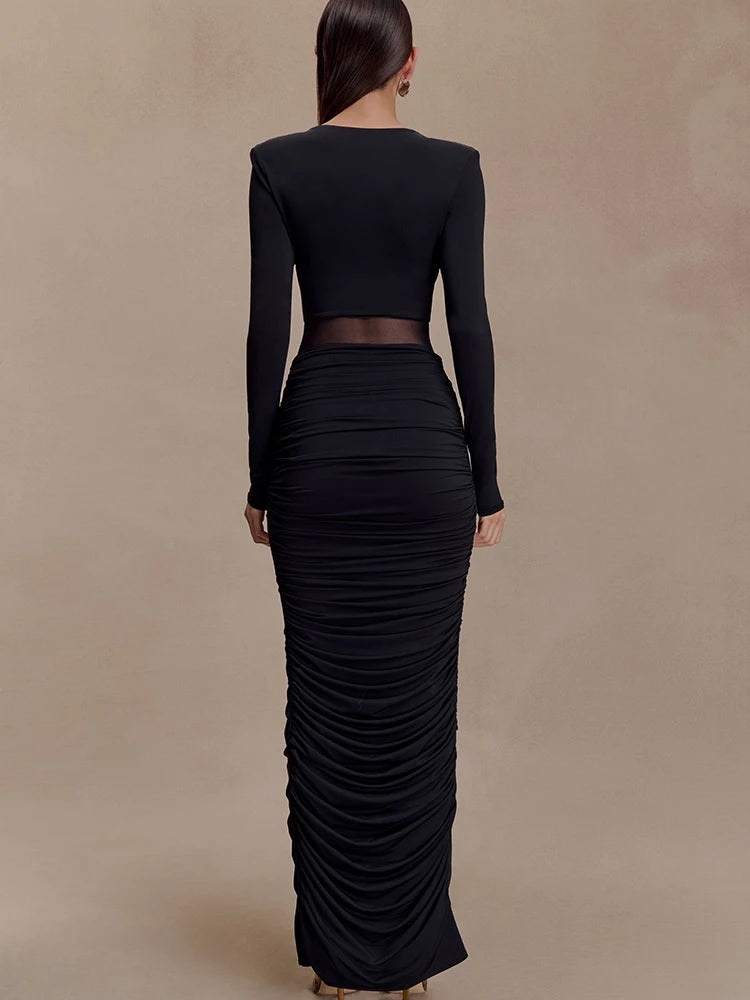 שמלת מקסי מחמיאה- לירון