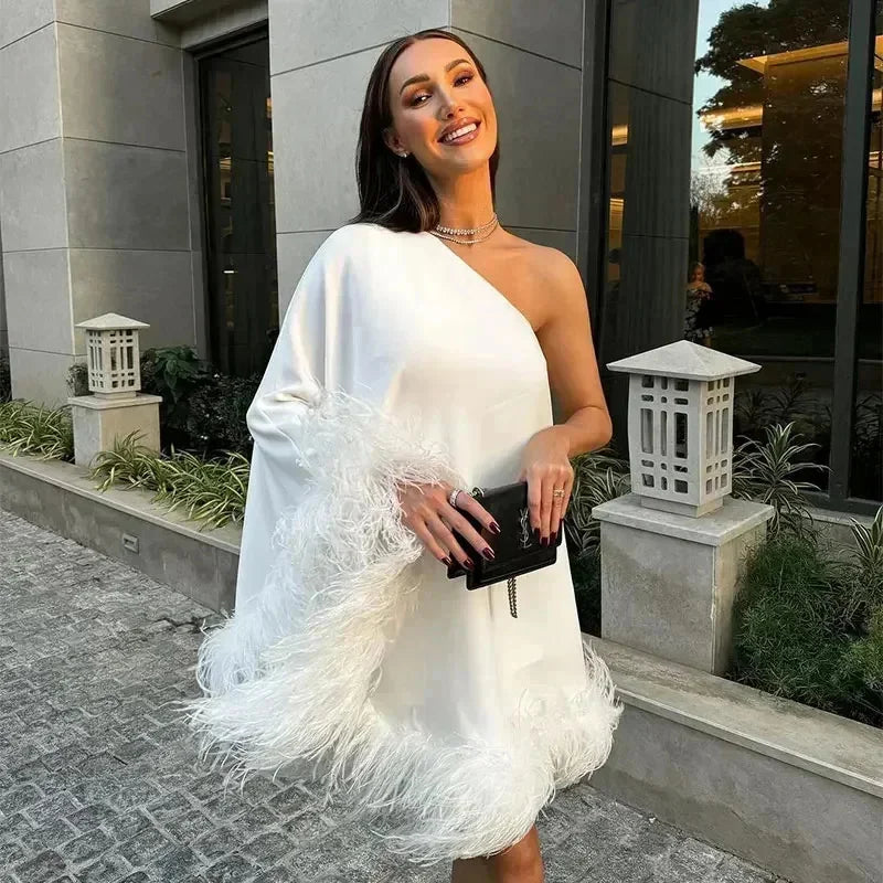 שמלת מיני חצי כתף- טיילור