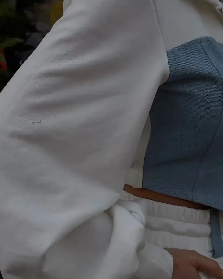 חליפת טרנינג בשילוב ג׳ינס- תמר