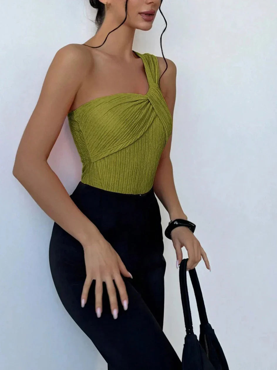 בגד ים שלם כתף אחת- לומינה