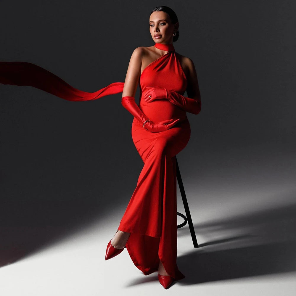 שמלה יוקרתית לנשים בהריון- שחר