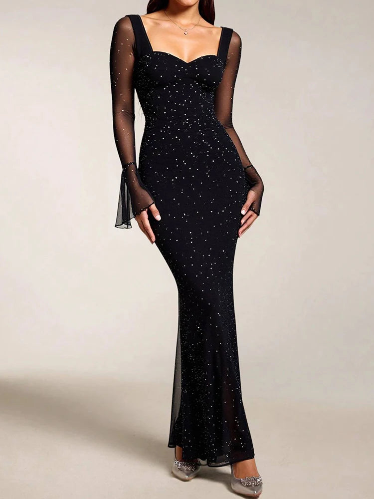 שמלת נוכחות- מקסי